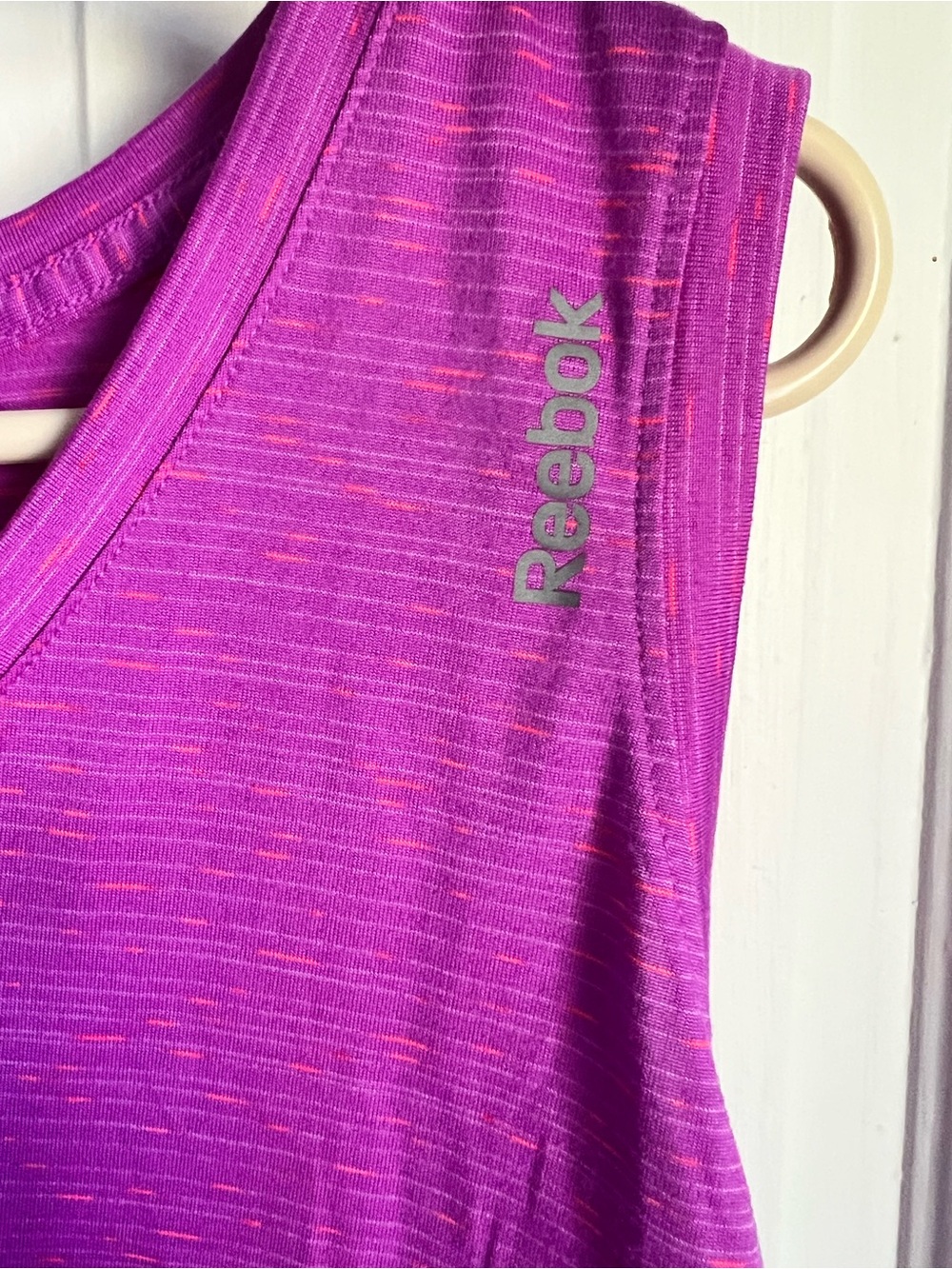 Reebok Women's Magenta Space-Dye Performance Tank size 2XL